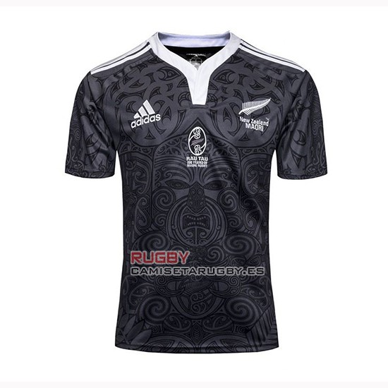 Camiseta Nueva Zelandia All Blacks Maori Rugby 100th Conmemorati